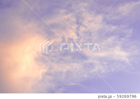 Beautiful view of sky and cloud at dusk,Sky Bright Blue Orange And Yellow Colors in twilight after sunset time. 59269796
