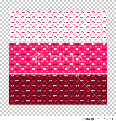 バレンタインパターン ピンク系(キスマーク) バレンタインパターン ピンク系(キスマーク) 59269874