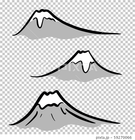 Hand-drawn illustration material of Mt.Fuji vector Hand-drawn illustration material of Mt.Fuji vector 59270066