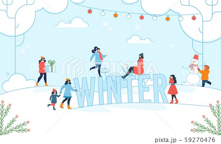 fun in the snow clipart backgrounds