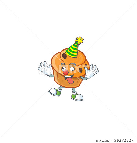 Brioche mascot with clown on white background 59272227
