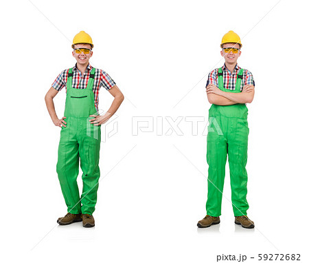 Industrial worker isolated on the white background Industrial worker isolated on the white background 59272682