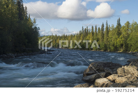 Beautiful northern landscape with long exposure Beautiful northern landscape with long exposure 59275214