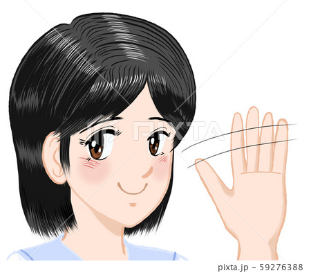 JK由奈ちゃんの日常　手ふり3 言葉なし　ショート　髪留めなし 59276388