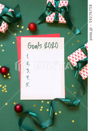 2020 New Year goals, planning, checklist, letter 2020 New Year goals, planning, checklist, letter 59276758