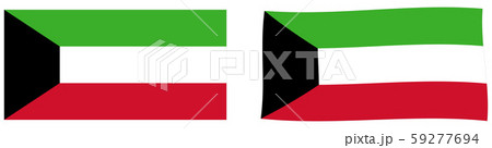 State of Kuwait flag. Simple and slightly waving 59277694