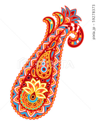 Indian ethnic ornamental paisley. 59278373