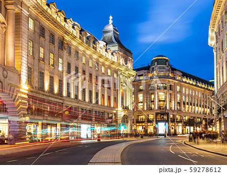 ロンドン　ピカデリー・サーカス　夜景 59278612