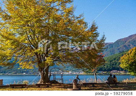 紅葉の河口湖 紅葉の河口湖 59279058