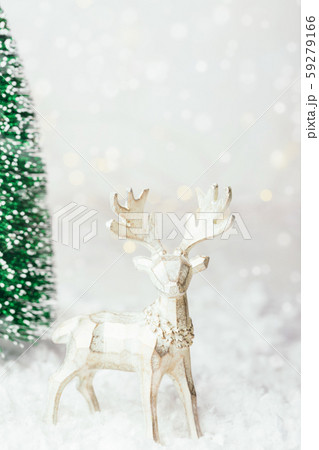 Christmas greeting card with reindeer. 59279166