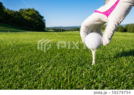 ゴルフ場 ゴルフコース ティーアップ ゴルフ場 ゴルフコース ティーアップ 59279754