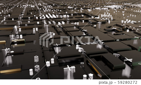 Abstract Central Computer Processors Concept. 3D illustration Abstract Central Computer Processors Concept. 3D illustration 59280272