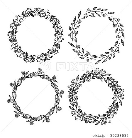 Hand drawn vector illustration - Laurels and wreaths. Design elements for invitations, greeting cards, quotes, blogs, posters and more. Perfect For We Hand drawn vector illustration - Laurels and wreaths. Design elements for invitations, greeting cards, quotes, blogs, posters and more. Perfect For We 59283655