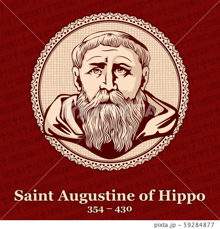 Saint Augustine of Hippo (354 – 430) was a Roman African, early Christian theologian and philosopher from Numidia whose writings influenced the develo Saint Augustine of Hippo (354 – 430) was a Roman African, early Christian theologian and philosopher from Numidia whose writings influenced the develo 59284877
