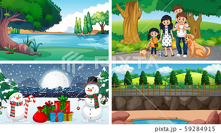 Scenes with trees and snow 59284915