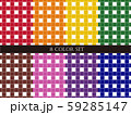 格子柄 パターン素材 8色セット 59285147