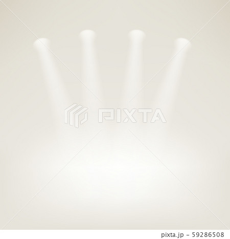 Empty stage with bright projectors Empty stage with bright projectors 59286508