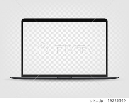 Modern laptop with transparent screen. Vector Modern laptop with transparent screen. Vector 59286549