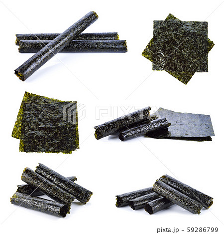 Nori isolated on white background Nori isolated on white background 59286799
