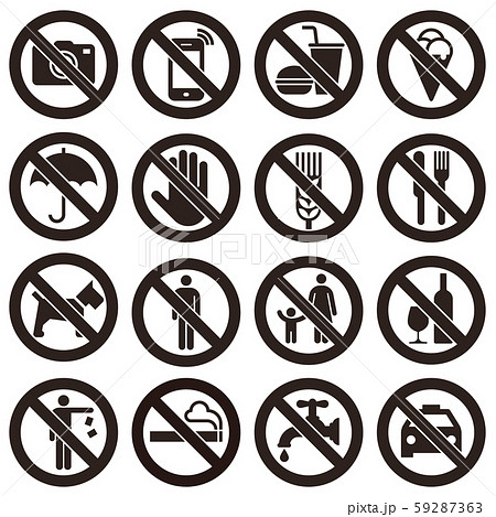 Prohibition signs 59287363