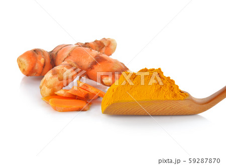 turmeric isolated on white background 59287870