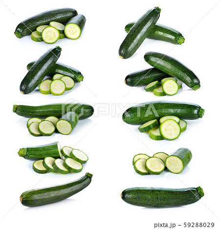 green zucchini vegetables isolated on white green zucchini vegetables isolated on white 59288029