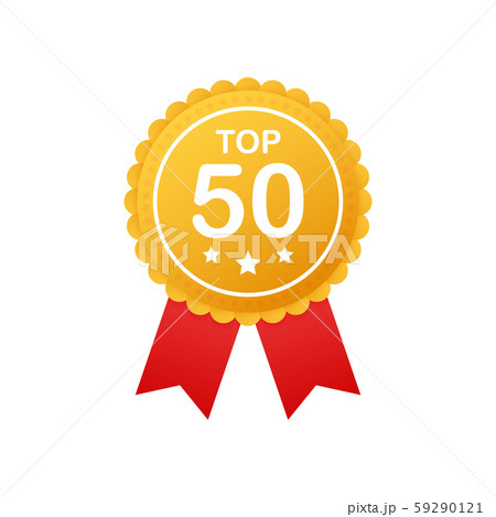 Top 50 rating badges. Top Fifty Badge, icon, 59290121