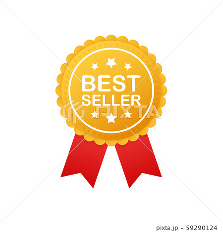 Best Seller Badge. Best Seller Golden Graphic by DG-Studio