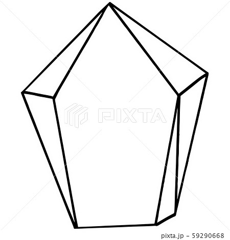 Vector geometric form. Isolated illustration element. Mosaic shape. 59290668