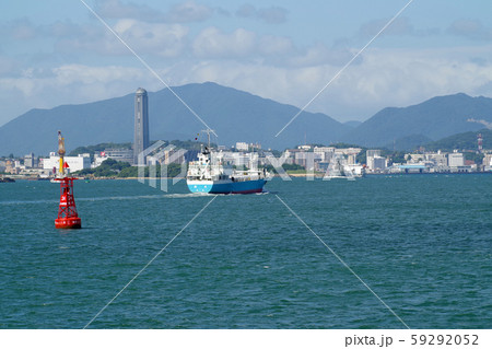 門司区大里地区から眺めた関門海峡の景色 59292052