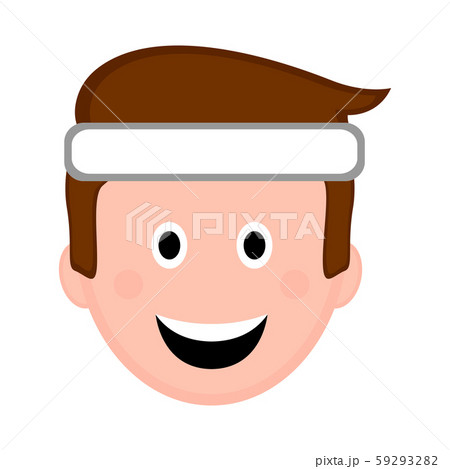 Isolated happy man avatar 59293282