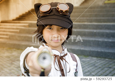 ハロウィンコスプレイメージ　スチームパンク女子 59293725