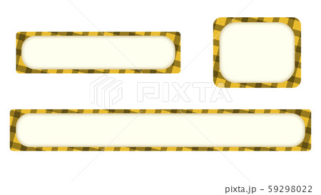 黄色チェックのテロップベース 59298022