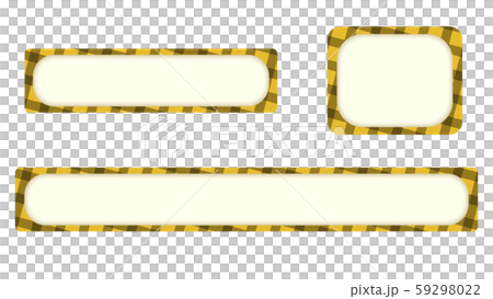 黄色チェックのテロップベース 59298022