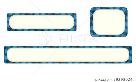 水色チェックのテロップベース 59298024