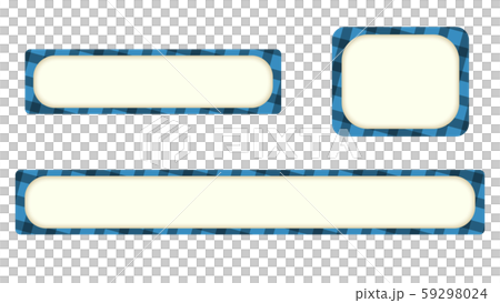 水色チェックのテロップベース 59298024