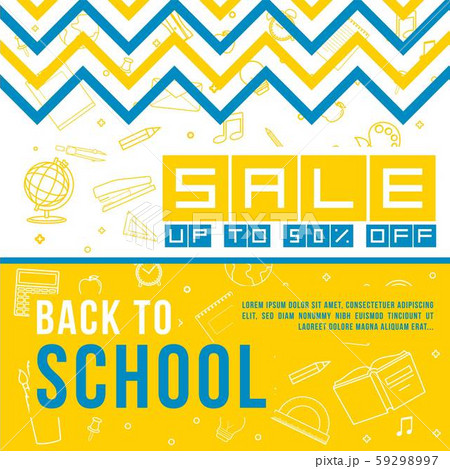 Back to school information pages set. Education template of flyer, magazines, posters, book cover, banner. 59298997