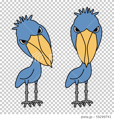 Shoebill傳染媒介例證剪貼美術 59299741