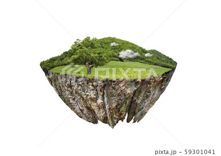 round soil ground cross section with earth land 59301041