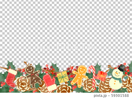 手描き水彩風 クリスマス フレーム 06 手描き水彩風 クリスマス フレーム 06 59301588