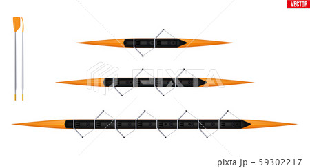 Set of boats for rowing 59302217