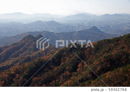 ボヒョンボン 尾根 岩山 59302768