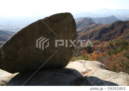 ボヒョンボン 尾根 岩山 59302802