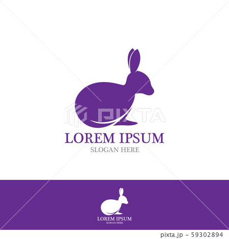 Rabbit logo template vector icon illustration Rabbit logo template vector icon illustration 59302894
