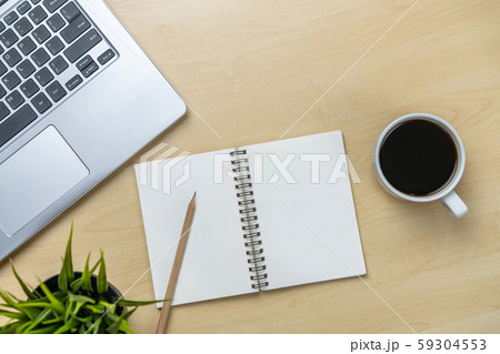 Office desk workspace and table background. Office desk workspace and table background. 59304553