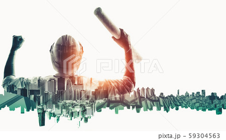 Future building construction engineering project. 59304563