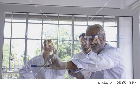Scientist work with science equipment in laboratory. Scientific research concept. Scientist work with science equipment in laboratory. Scientific research concept. 59304897