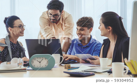 Group meeting of creative business people office. Group meeting of creative business people office. 59304952