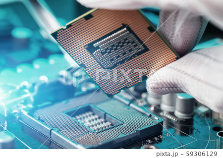 Replacing the computer s central processor. 59306129