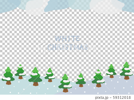 Christmas fir tree snow scene 59312018